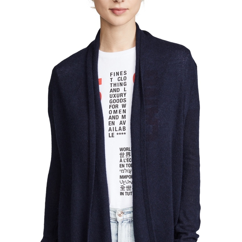 White + Warren Trapeze Cashmere Robe Sweater